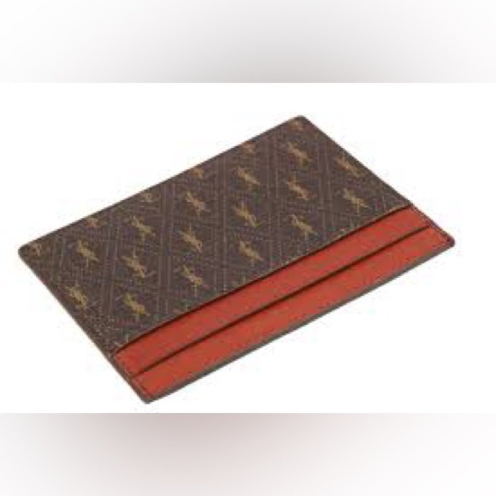 ❤️🔥 NIB Saint Laurent Canvas Card Holder-Unisex - Picture 5 of 7